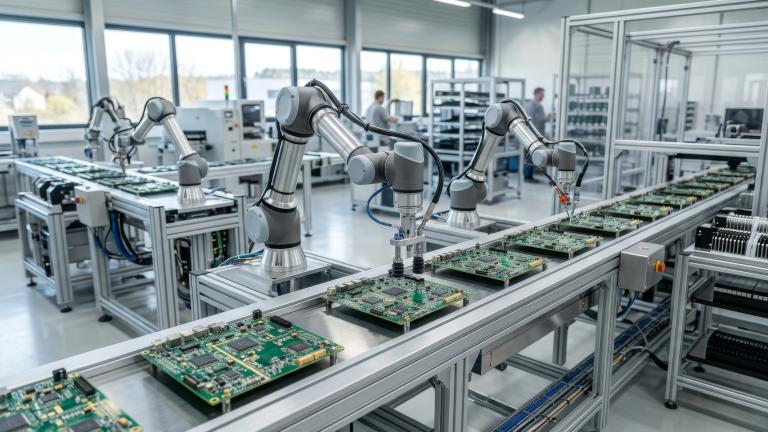 usine industrielle robots